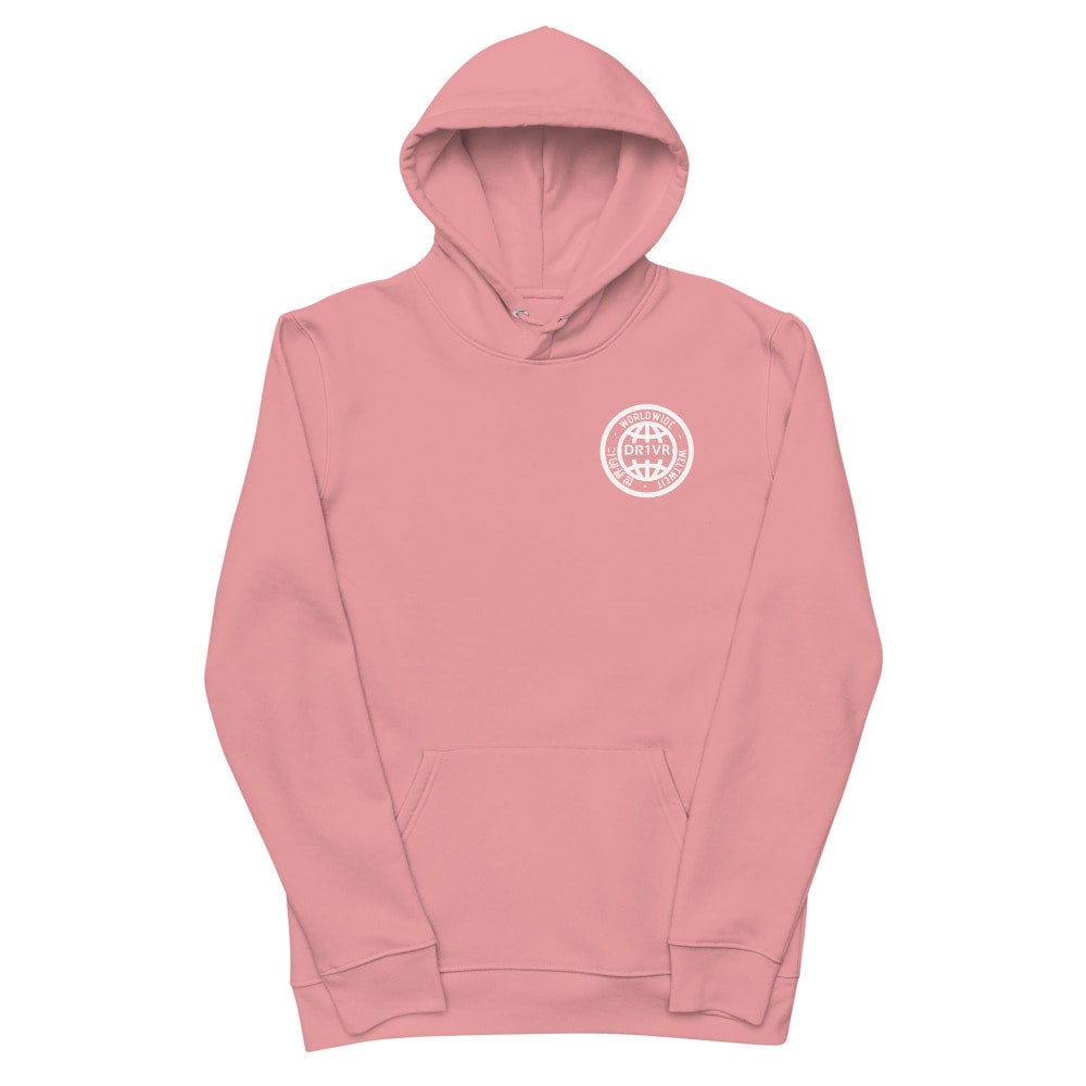 Worldwide hoodie grey and pink 2025
